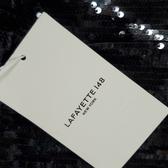 Lafayette 148 New York Sequined Pants Medium NWT - Picture 3 of 8